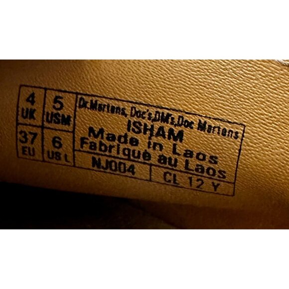 Dr. Martens Isham Black Desert Oasis Black Suede Buckle Clogs Mules Sz 6 Women’s - Picture 10 of 10